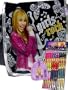 Hannah Montana Pink/silver Lunch Bag + Pencils and Sharpener