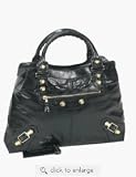 Balenciaga Gold Giant Brief Black Handbag Balenciaga Gold Giant Brief Black Handbag