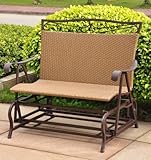 Valencia Steel-Frame Wicker Glider Rocking Chair