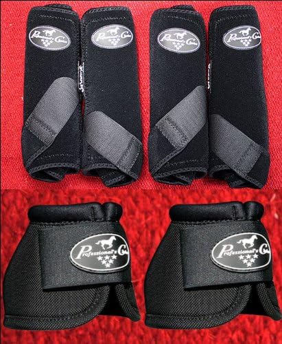 F43b Black Large Professional Choice Smb3 Sports Medicine Horse Boots Bells