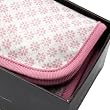 Boxed Dots of Daisy Girls Individual Organic Swaddling Blanket
