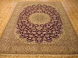 Hand Knotted Wool Nain Persian Rug, 11' 8 x 8' 0