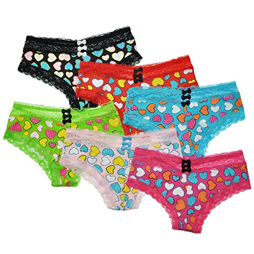 Angelina 6-Pack Cotton Spandex HipHuggers