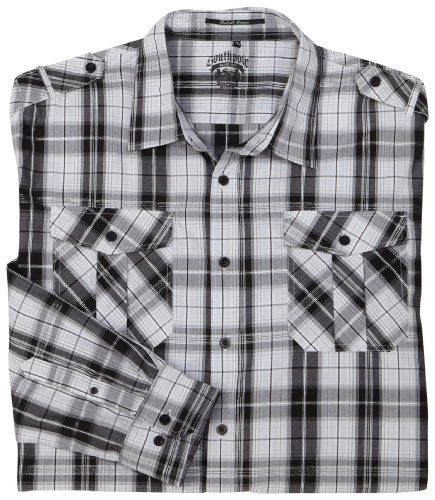 External hard drive:Southpole Young Mens Plaid With Lurex, Black, 6X-Large