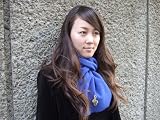 フリースマフラー ト音記号  Fleece Scarf G-clef (青)