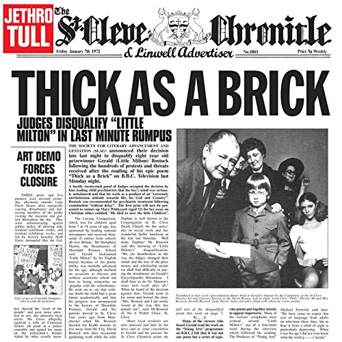 Album Art for Thick As A Brick by Jethro Tull
