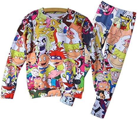 Emoji jogger Sets 3d Sweatshirt Funny Cartoon for Men Women Hoodies Tracksuit L
