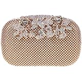 Fawziya&reg; Flower Purses With Rhinestones Crystal Evening Clutch Bags