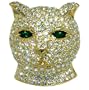 Greeneye Cat Animal Brooches Pin