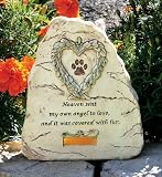 Personalized Pet Remembrance Stone with Engravable Plate