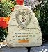 Personalized Pet Remembrance Stone with Engravable Plate