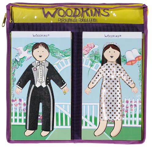 Childrens Toyshop  Toys : Woodkins Bride & Groom Double Deluxe