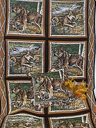 Wolves in the Wild Throw and Single 16" Zippered Pillow
