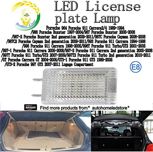 2pc X Led Luggage Trunk Light Porsche Gt3 991 Cayman Boxster Turbo Carrera 997 996