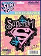 Supergirl Butterfly and Stars Pink Decal Sticker 6"x8