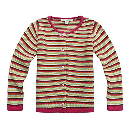 Richie House Little Girls' Brightly Striped Knit Top RH0714
