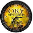 Ory 's Garage Black Cascading Wall Clock