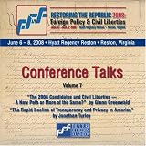 Glenn Greenwald - Restoring the Republic 2008 2 CD Set - Volume 7: Glenn Greenwald and Jonathan Turley ( Audio CD ) - B001FWXZXQ