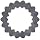 Lovejoy 35359 Size 4JE Solid Design S-Flex Coupling Sleeve, EPDM Rubber, 2.31" OD, 1.25" Elastomer Length, 120 in-lbs Nominal Torque