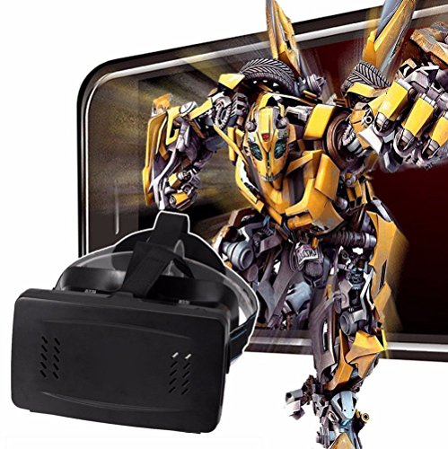 Findbest 3D VR Virtual Reality Headset Video Game Glasses with Magnet For 3.5~6 inch Smartphones iPhone Samsung Motorola LG, Adjustable Pupillary Distance, Elastic Band, Suitable for myopia people