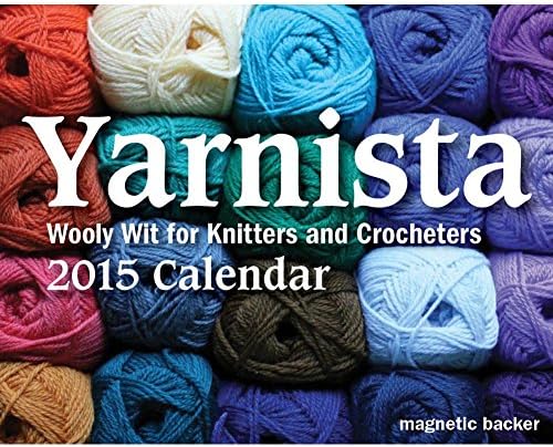 2015 YARNISTA Wooly Wit for Knitters and Crocheterst Magnetic Mini Desk/ Box Calendar