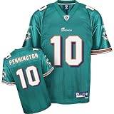 Chad Pennington Aqua Reebok NFL Premier Miami Dolphins