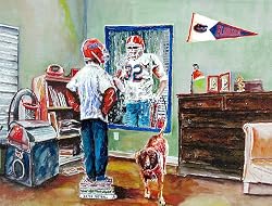 Florida Painting - Dream of Florida Gator Football