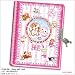 Pecoware - Girl's Diary - Girl Diary with Secret lock and Keys! Trimmed in metallic s...