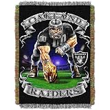 Northwest Oakland Raiders Intimidator 48 inch x 60 inch Tapestry Throw