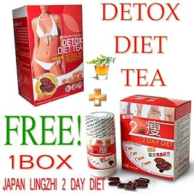 1 Box Japan Lingzhi Detox Diet Tea + 1 Free Box Japan Lingzhi Diet (Original)