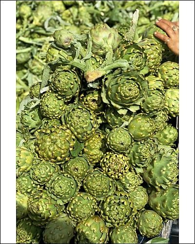 Photographic Prints of Close-up of globe artichokes on market day from Robert Harding