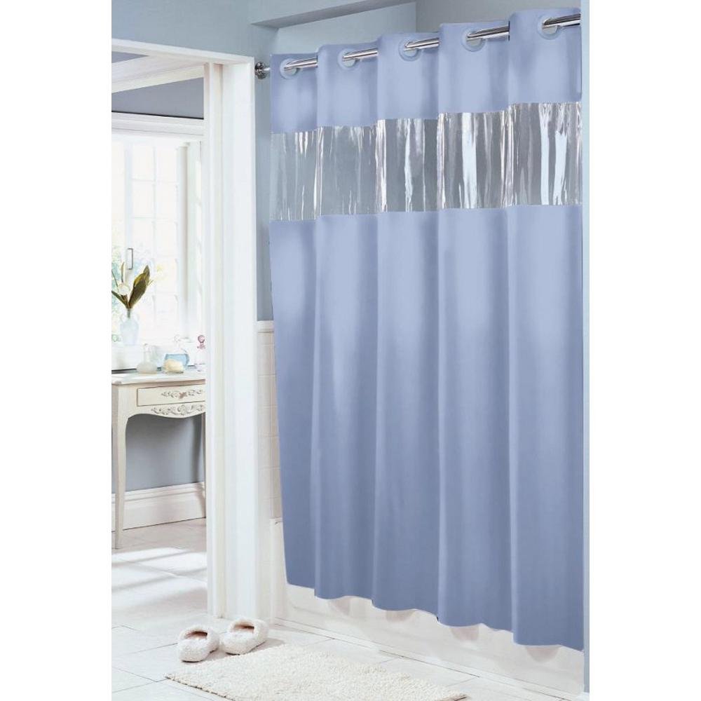 Hookless PEVA Shower Curtain Blue eBay