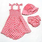 Easykan Baby Girls Summer Pant+hat Outfit Clothes Skirt Dress 6-12 M Pink