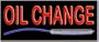 Oil Change Neon Sign