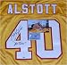 Mike Alstott Autographed/Hand Signed Tampa Bay Buccaneers Orange Logo Ath Jersey with A-Train Inscri