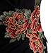 HOMEYEE Women's Chic Career Floral Ruched Slim Vintage Pencil Sheath Dress B347