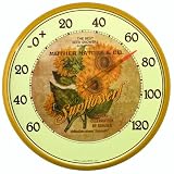 Chaney Instrument 12-1/2-Inch Sunflower Thermometer