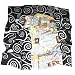 Prettystern - 90cm X 90cm Jaquardseide Gustav Klimt Tuch - Erf�llung (schwarz)