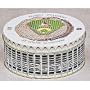 Rawlings Sports Accessories Slim Wallet w/Baseball Park Gift Tin (Busch Stadium-Tan)