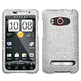HTC EVO 4G Silver Diamante Protector Cover(Diamante 2.0) Case