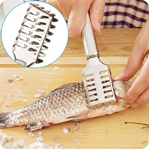Home Kitchen Tool Stainless Steel Fish Scale Skin Remover Cleaner Peeler