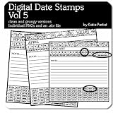 Photoshop Brushes - Digital Date Stamps Vol. 05