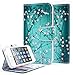 NageBee PU Leather Flip Wallet Case for Apple iPhone 4 / 4S - Plum Blossom