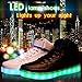 CIOR Kids Boy and Girl's High Top LED Sneakers Light Up Flashing Shoes(Toddler/Little Kid/Big Kid),105,02,34
