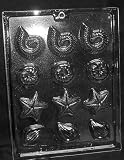 SHELL ASSORTMENT Nautical Candy Mold Chocolate