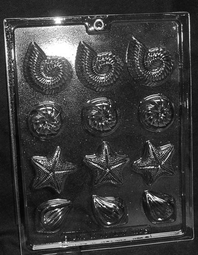 SHELL ASSORTMENT Nautical Candy Mold Chocolate