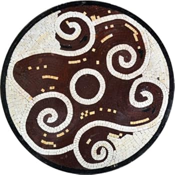 Artistic Circles Medallion Mosaic Marble Hand Made