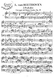 Beethoven 2 Preludes Op. 39 