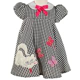 Newborn Infant Baby Girls Clothes KITTY DRESS Bloomers School BONNIE JEAN 3-24M