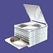 Jewel Cases, Stackable, Holds DVDs or CDs, 10/PK, Clear, Sold as 1 pack
